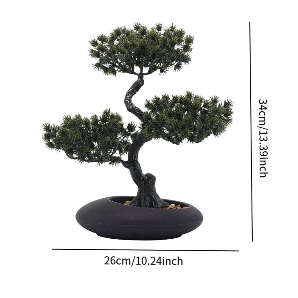 Artificial Potted Greeting Pine 26x34cm for Living Room Multifunctional
