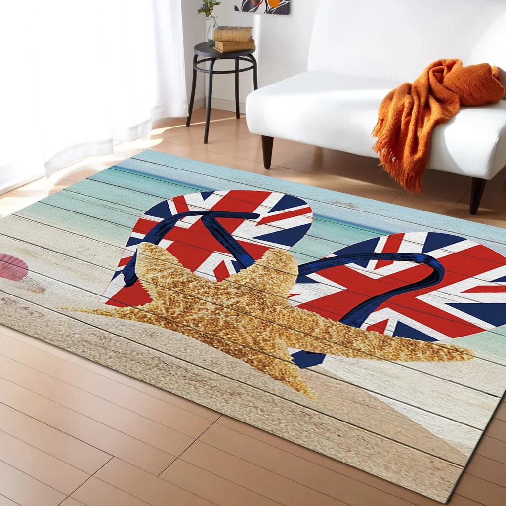 Retro British Flag Pattern Carpet for Living Room Large Area Rugs Bedroom Carpets Modern Home Living Room Decor Floor Mat Rug