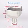 180mm 304 Stainless Steel Round Side Drain Funnel