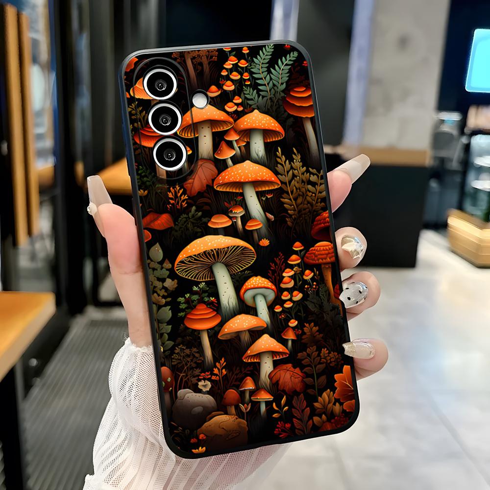 Colorful Mushroom Phone Case For Samsung A25 A13 A33 5G A54 A36 A35 A56 A52 A14 Shockproof Soft Cover