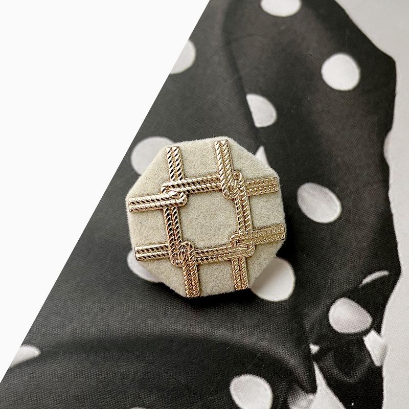 6Pcs Luxurious Design Inlaid With Rhinestones Metal  Button For Clothing Coat Skirt Clothing Accessory High Qulity Glod Black