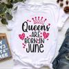 Stylish Queen Cartoon Women's Short Sleeve T-shirt - European & American Trend