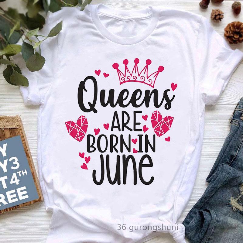 Stylish Queen Cartoon Women's Short Sleeve T-shirt - European & American Trend
