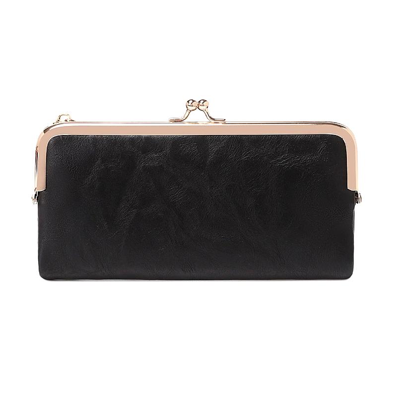 

Однотонный многофункциональный длинный кошелек, винтажный клатч-монетница, женский держатель для карт на молнии