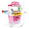 Cute Simulation Kids Ice Cream Shop Kitchen Cart Pretend Toy Set Role Play Gift