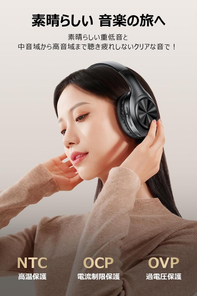 Reduction Focus On Bluetooth Wireless Headphones with ANC Noise Cancellation Up To 48 Hours Continuous Wired Wireless Dual Sound No Sound Leakage for