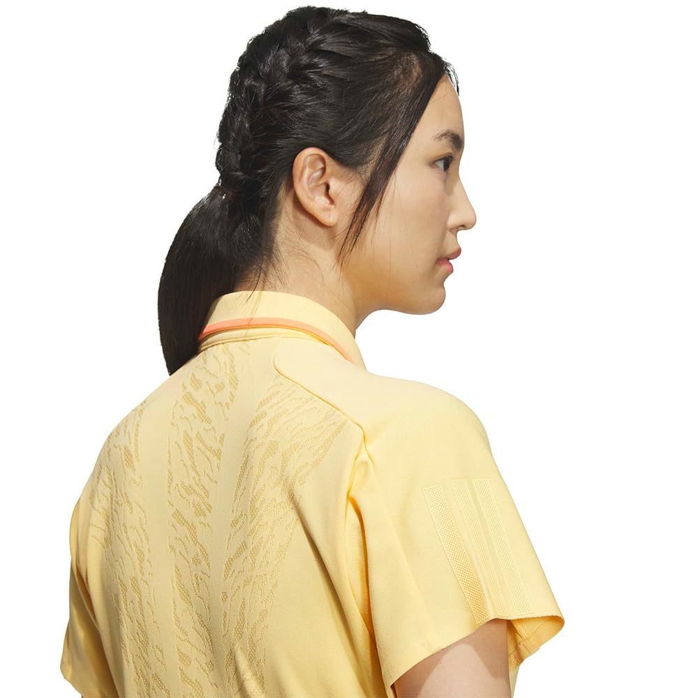 Golf CLIMACOOL Body Mapping Polo Shirt for Tangerine [Adidas Golf] Short-Sleeve Women, Semi-Ice