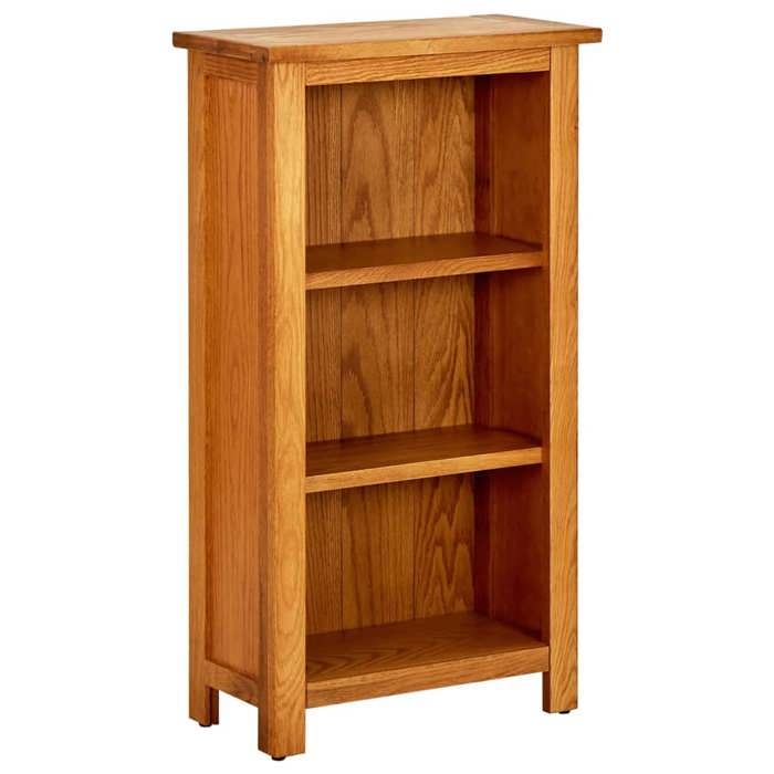 VidaXL Bookcase 45x22.5x82 Cm Solid Oak Wood