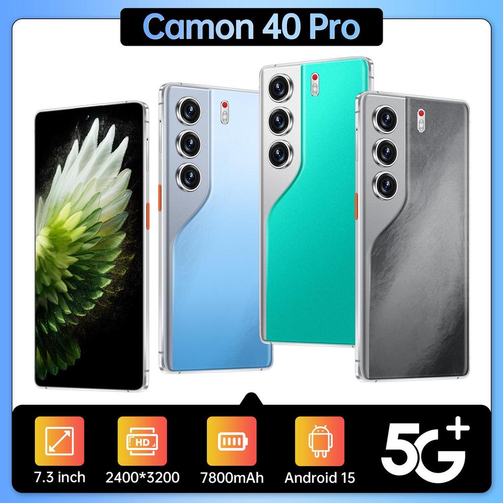Camon 40 Pro: 7.3" Incell Display, Android Smartphone, 16GB+1TB.