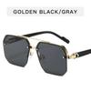 New Rimless Rectangle Sunglasses Women Fashion Frameless Square Sun Glasses Female Shades Classic Gradient Color Eyewear UV400