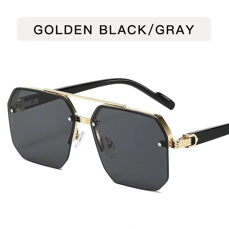New Rimless Rectangle Sunglasses Women Fashion Frameless Square Sun Glasses Female Shades Classic Gradient Color Eyewear UV400