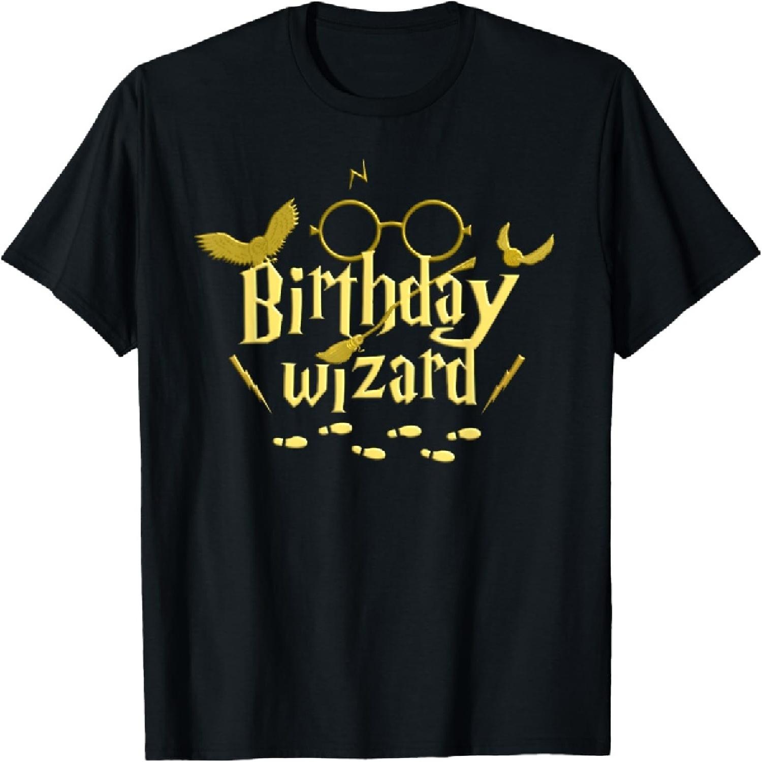 

Happy Birthday Wizard, Magic Bday to Celebrate Wizards T-Shirt XXXXXL чёрный