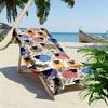 Colorful Sheep Pattern with Flowers Beach towel quick-drying for travel outdoor sports jogging beach and swimming