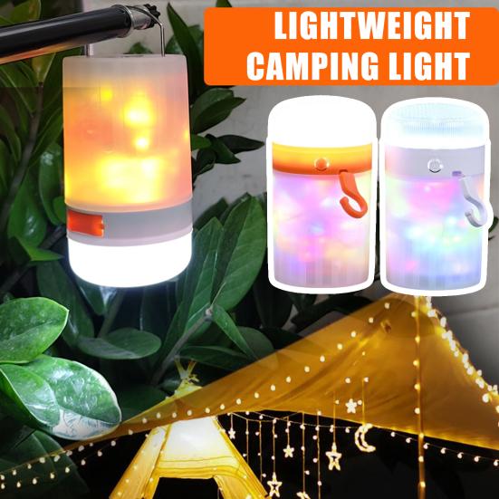 10M Retractable Outdoor Camping Light USB Rechargeable String Light Waterproof Stowable Fairy Lamp Decoration Tent Hanging LED Lantern
