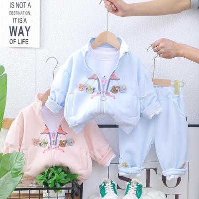 Conjunto Infantil Casual de Manga Comprida, Roupas Confortáveis para o Dia a Dia