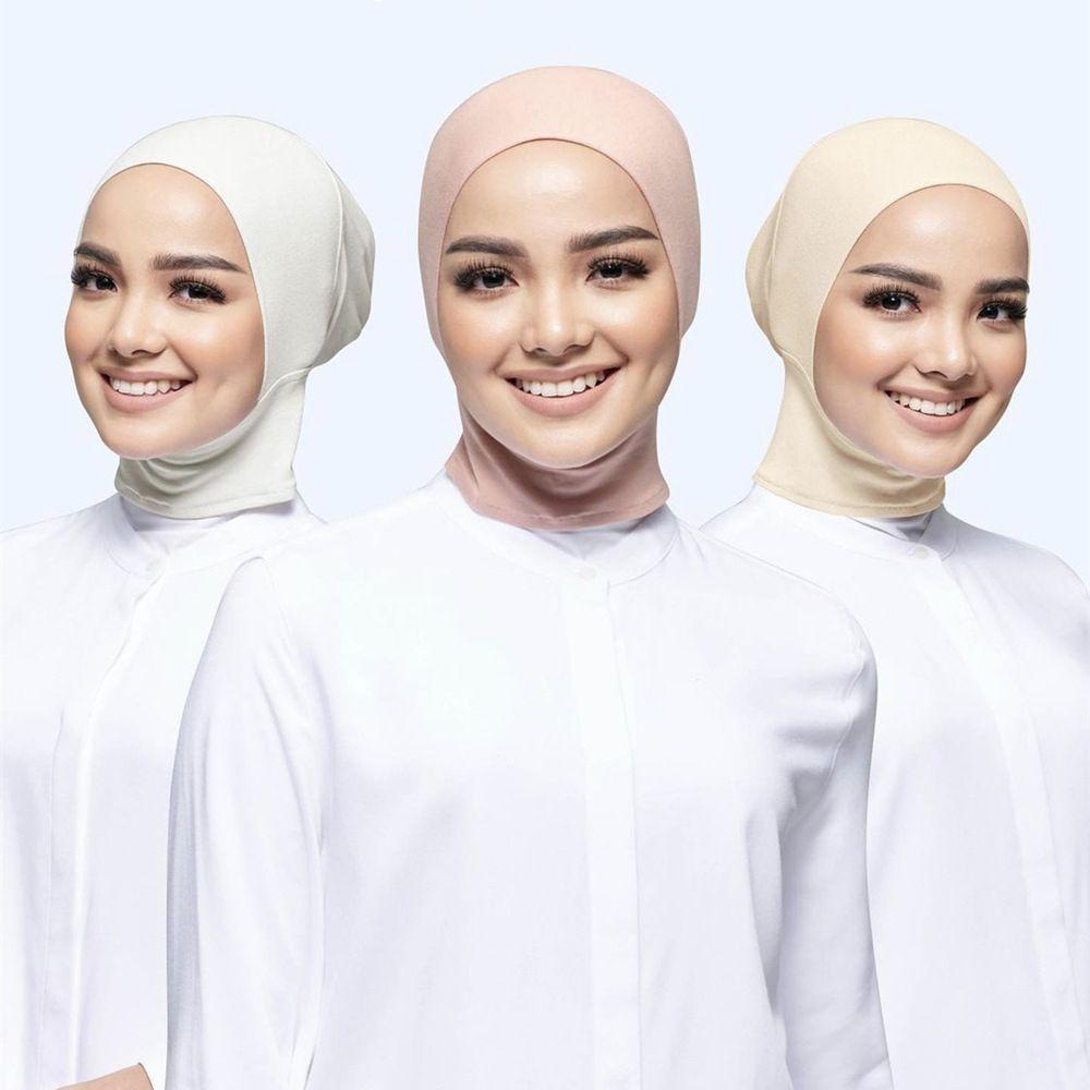 Head Wrap Ninja Hat Solid Color Islamic Women Hijab Head Scarves Muslim Underscarf Bonnet Turbans