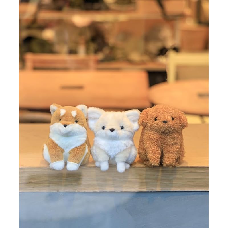 Bleu Bleuet Blue Bluee Chubby dog stuffed toy (Shiba Inu)