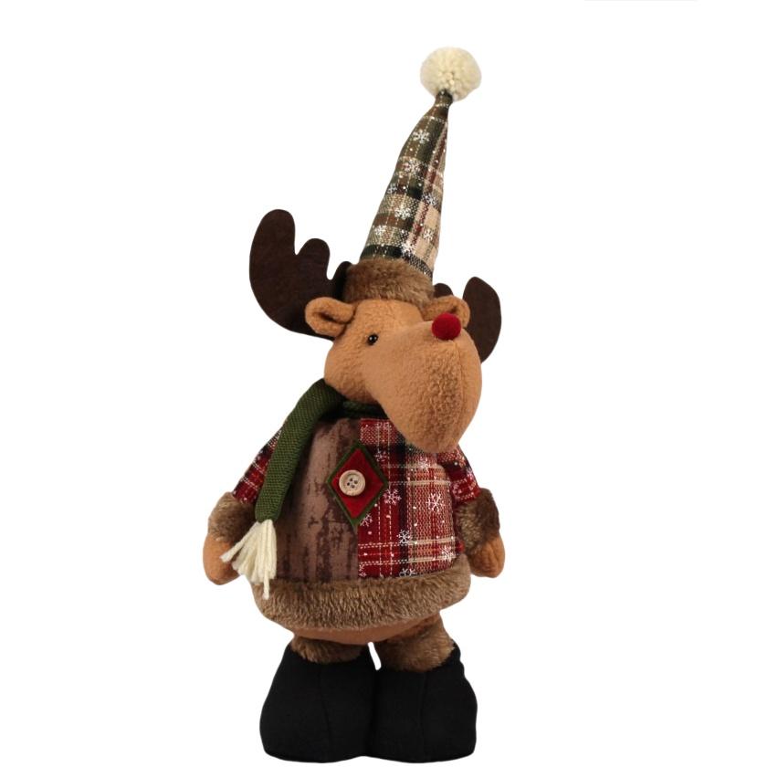 Christmas Doll Telescopic Snowman Santa Claus Elk Standing Doll Ornament Xmas Gifts Home Room Party Decoration Holiday Gifts