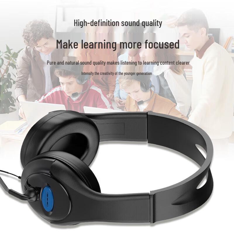 Kowu Wired Over-Ear Headset with Microphone