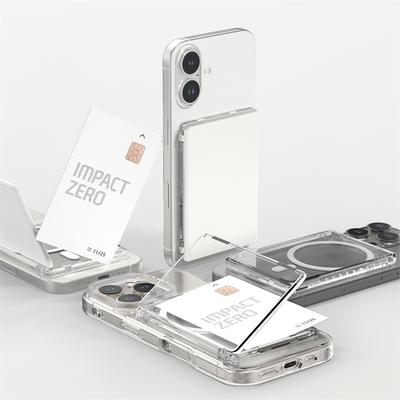 Per Per Iphone Per Samsung Serie Xiaomi Custodia Portafoglio Porta Carte Magnetico Trasparente Per Magsafe Copertura Magnetica Trasparente Supporto Custodia Carte
