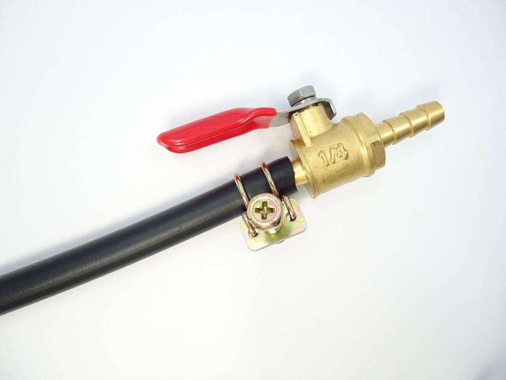 1L Hanging Gasoline Sub-Tank, Spare Tank, Motorcycle Maintenance Reservoir Tank with Cock and Hose, Carb Adjustment Tool
