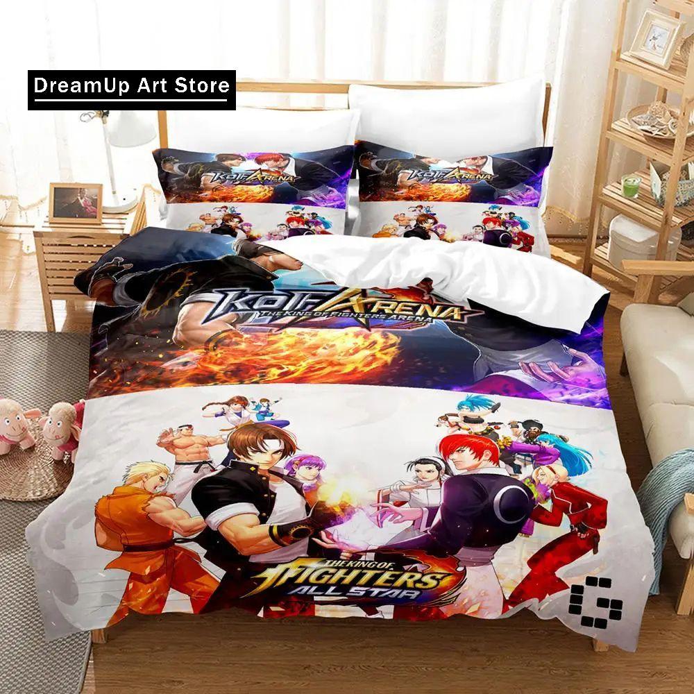 3d Printing Anime The King Of Fighter Bedding Set Boys Girls Twin Queen Size Duvet Cover Pillowcase Bed Kids Adult Home Textile