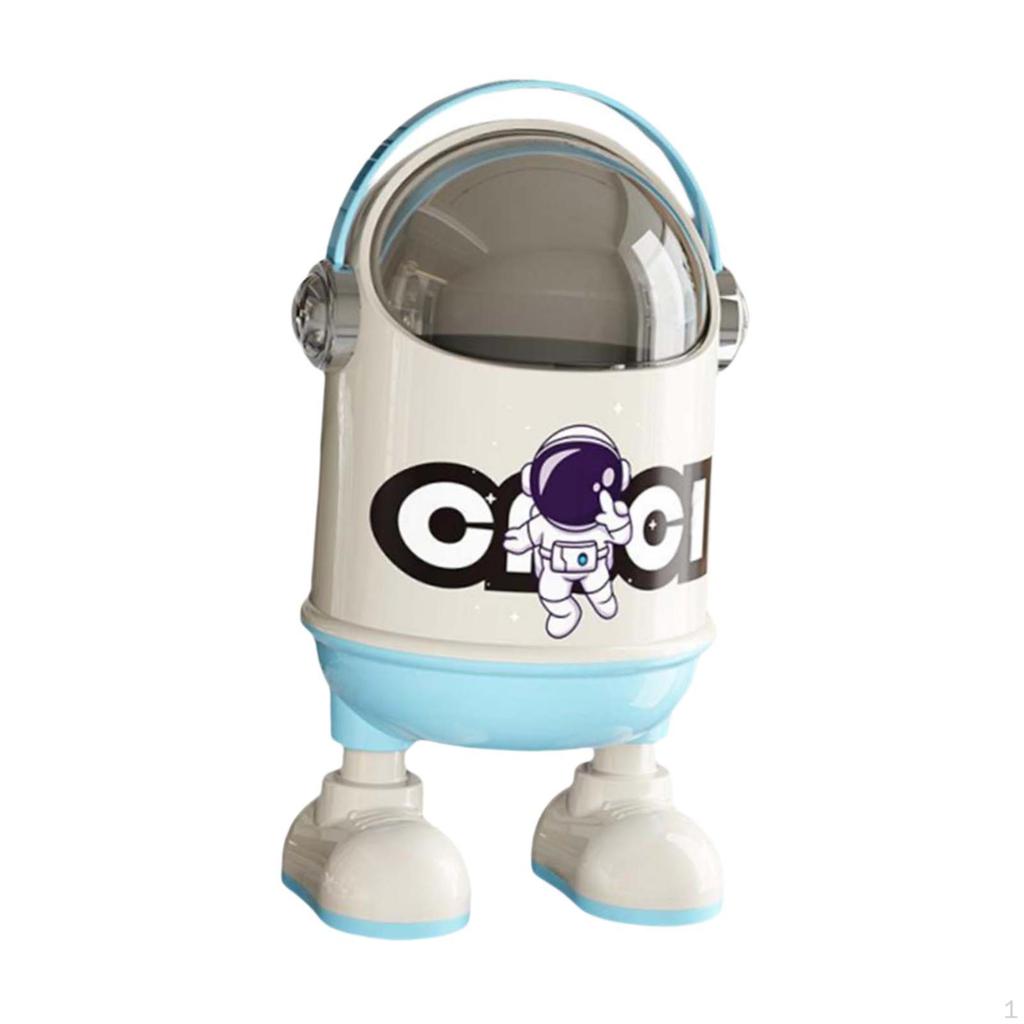 Desktop Trash Can Dustbin Portable Home Small Waste Bin Wastebasket for Dorm Living Room Hotel