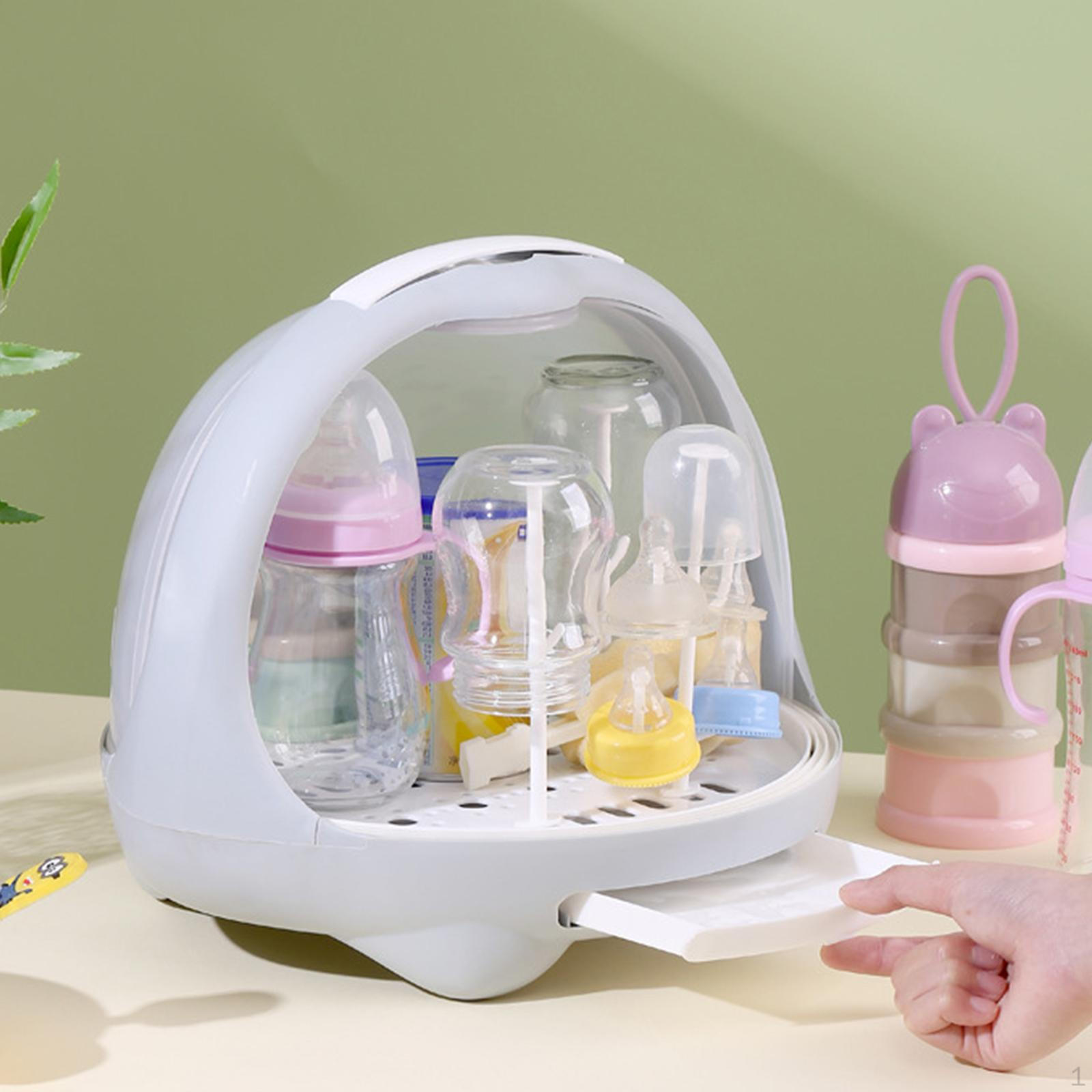 

Стелаж для дитячих пляшечок. Коробка для годування. Простий практичний тримач для посуду синій