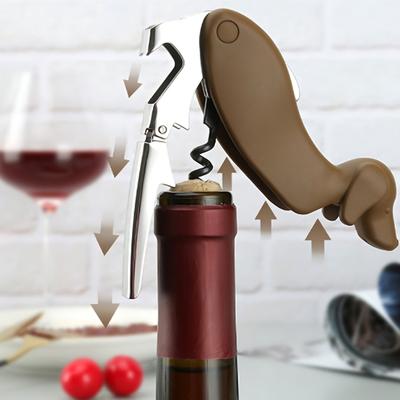Rotwein Flaschenöffner Edelstahl Hundeform Weinkellnerkorkenzieher Bieröffner Folienschneider Party Weinöffner Set