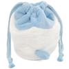 Marimocraft CHIIKAWA Face Drawstring W16 x H16 x D1cm Pouch, Hachiware, CKW-038,