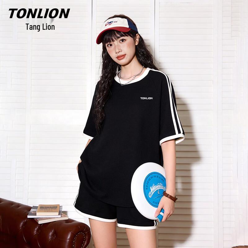 TonLion Women s Waffle Sportswear Set S