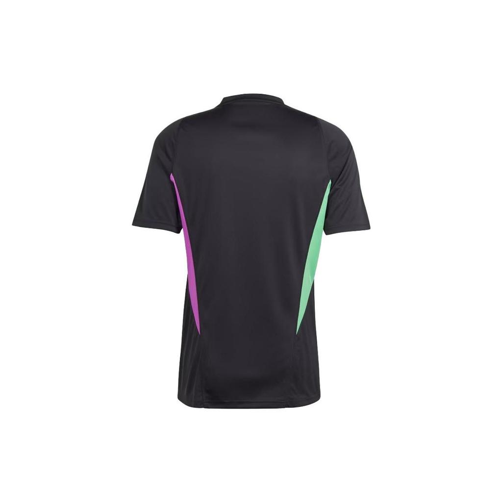 adidas FC Bayern Tiro 23 Trainings-Trikot Colorblock V-Ausschnitt Kurzarm Fußballshirt Herren Oberteile Schwarz IB1521