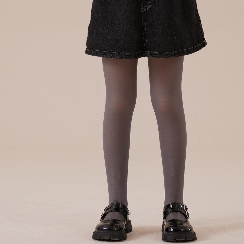 Autumn and winter children's skin socks fleece pantyhose thickened warm girls leggings high elastic integrated pants