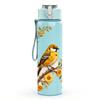 1PC Bird Perch On Sunflower Branch Print 750ml Color Plastic Sports Water Bottle Leakproof Flip Straw Lid Suitable for Sports Office Home Use