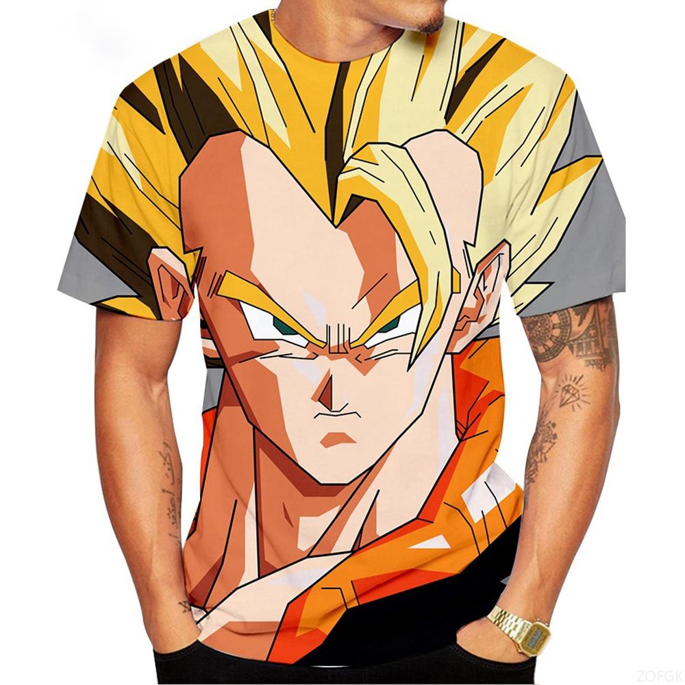 Summer Trendy Fashion Novel 3D Printed Anime Printed Pattern Comfortable Casual Short Sleeved T-shirt