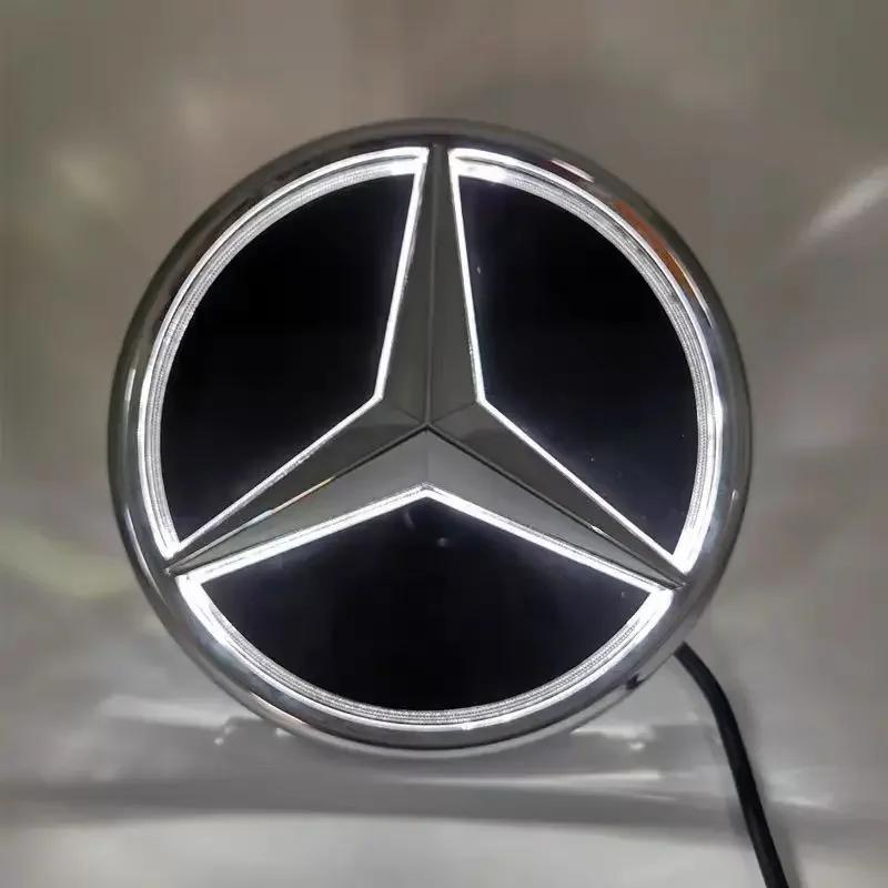 For Mercedes Benz Star Emblem to Front Grille for for Mercedes Benz W205 W212 W213 W204 W166 CLA W253 GLK Car White Blue and LED