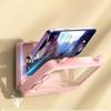 Telescopic Bathroom Phone Waterproof Storage Box Rotatable Touch Screen Adhesive Type No Punching Bathroom Shelf