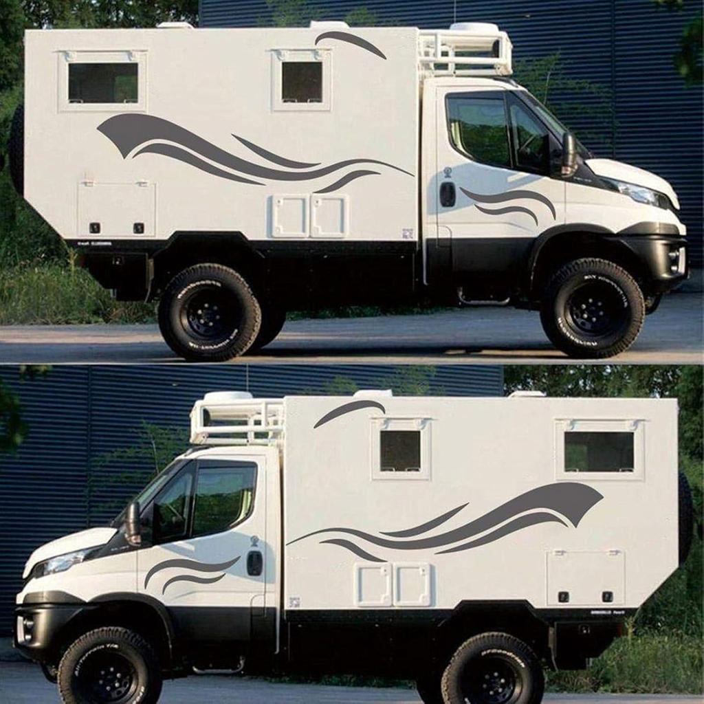 Weatherproof Stylish Car Body Graphics Stripes Stickers Suitable for Motorhomes and Offroads Vehicle In Various Patterns