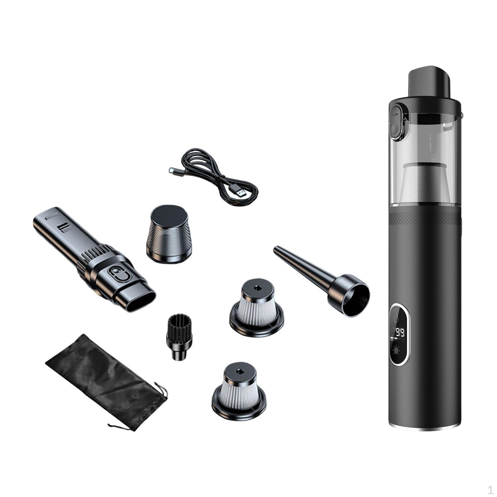 

Автомобильный пылесос, воздуходувка с насадками, мощный беспроводной портативный компьютер для чёрный