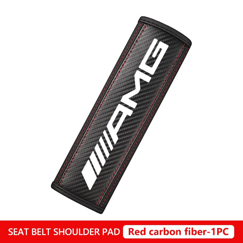 

For AMG Car Seat Belt Shoulder Protector Interior Decoration Accessories Mercedes Benz Exclusive C200 C260 C300 W202 W203 W204