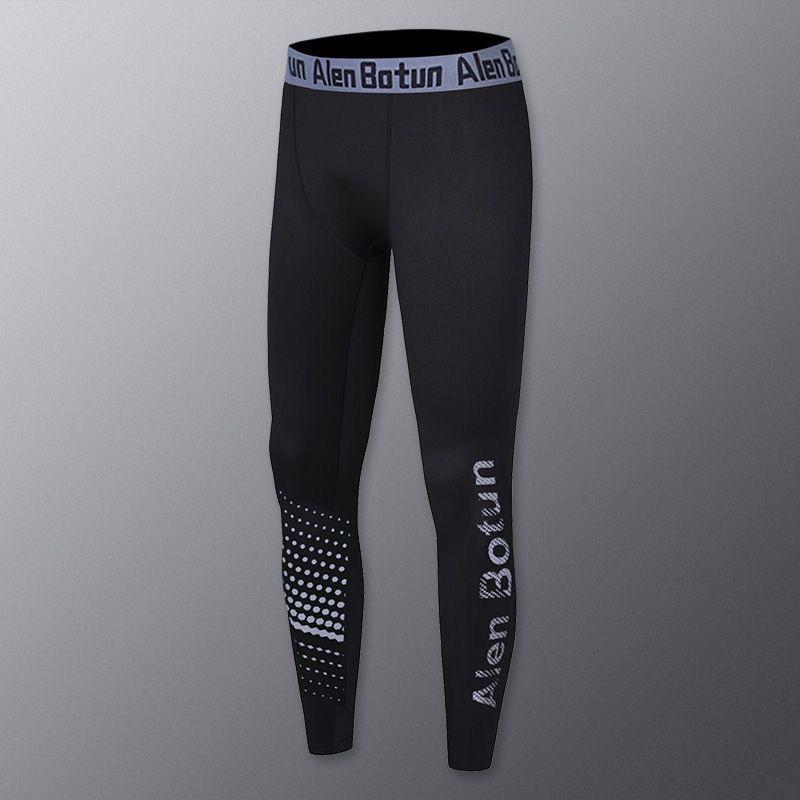 Men's Fleece-Lined Winter Leggings: Warm, High-Elastic Sports Tights for Running, Basketball, Yoga, and Fitness.