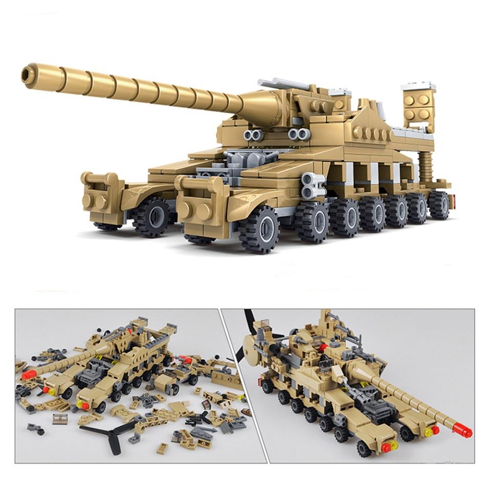 Buy 16in1 Military Tank Building Blocks Vehicle Super Plane Tank Army ...