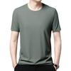 2024 New Summer Waffle Round Neck Short Sleeved T-shirt for Mens Short Sleeved Top