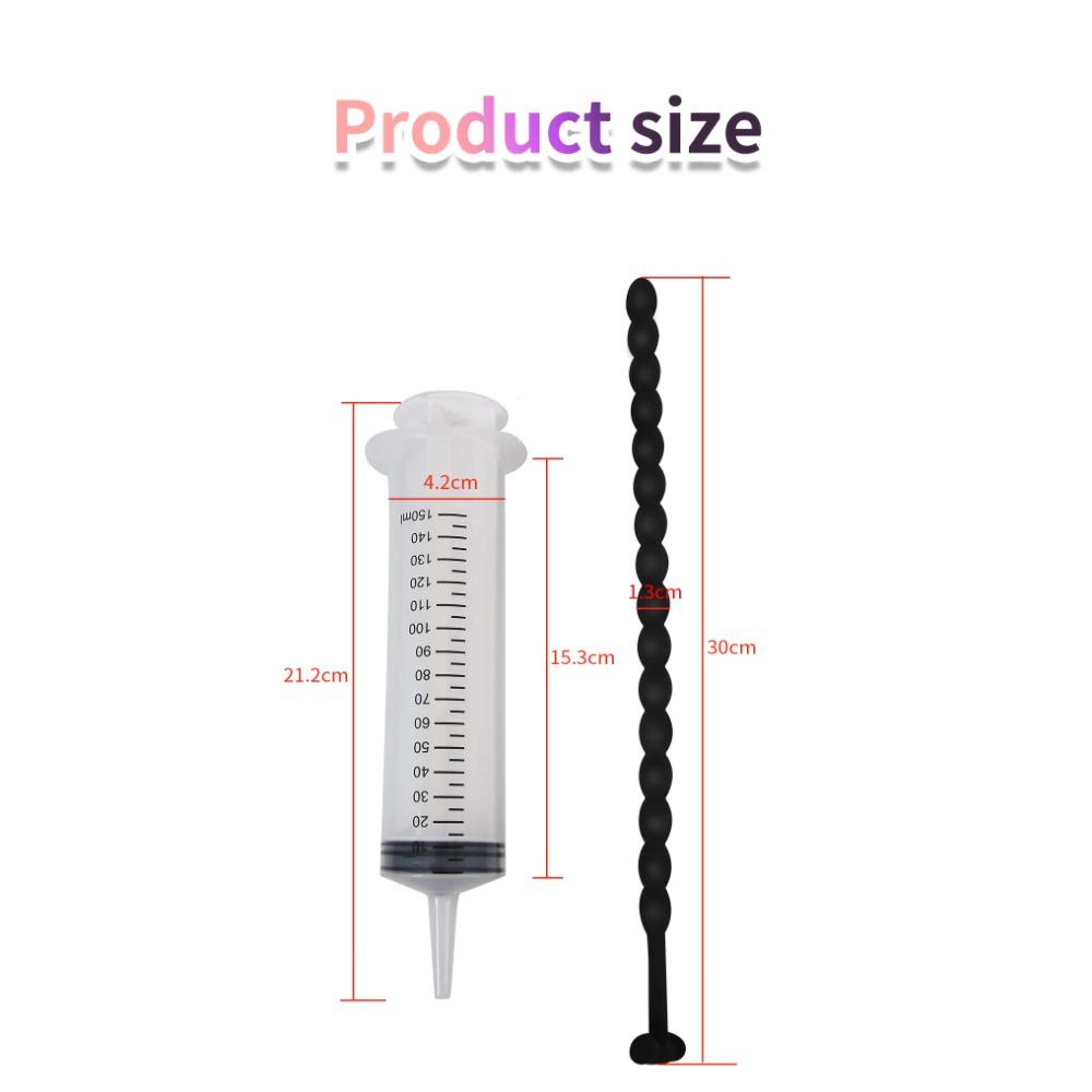 

Bead Douche Tube, Soft, Bendable & Multipurpose for Intimate Cleaning – Enema, Female Wash & Oiling, 150ml Syringe Included белый