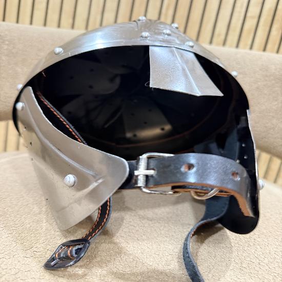 Handmade Henning Steel Spangenhelm – Medieval Viking Helmet, Wearable Steel Armor for LARP, Reenactment & Cosplay