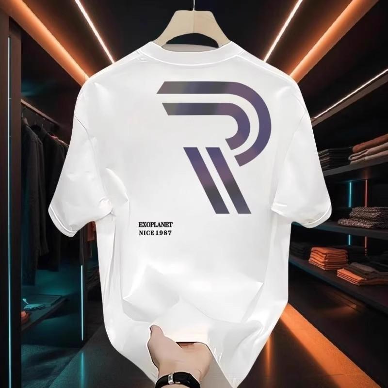 Amerikanisches Raufbold Schönes Schweres Baumwoll Kurzarm T-Shirt, Blau Herren und Damen Trendige Marke Street Locker Rundhals Oberteil