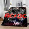 Rocková kapela AC/DC retro potištěná deka Flange hřejivá deka piknikové deky cubre cama throw deka podšívka do postele dárek k narozeninám