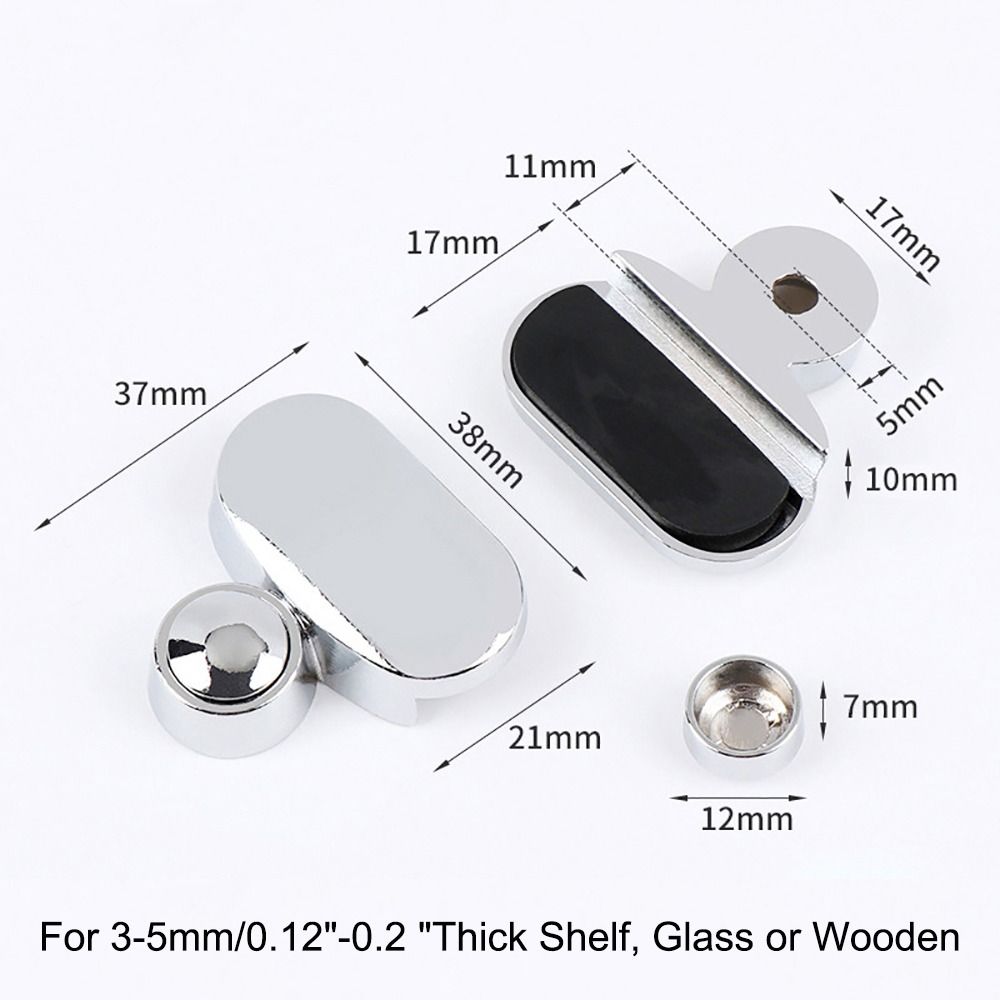 Zinc Alloy Mirror Clip Silver Mirror Fasteners New Mirror Fixing Nails