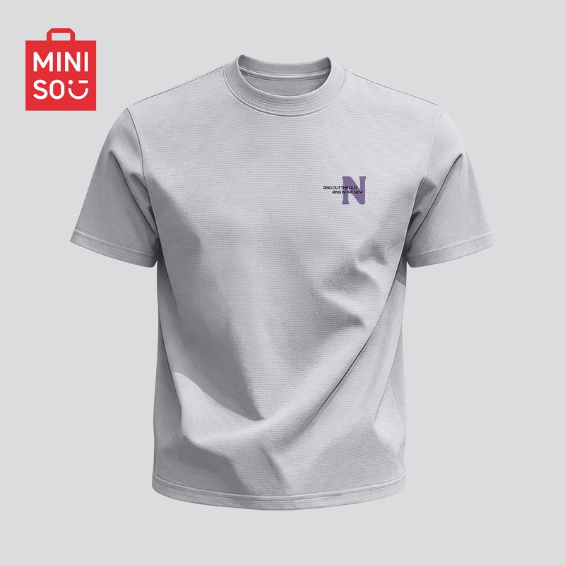 MINISO Men s Summer Quick-Dry Sport T-Shirt 5XL