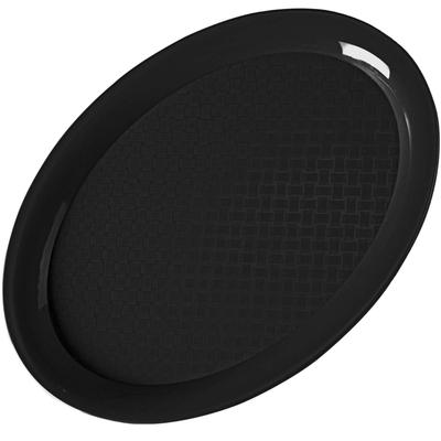 Fast Food Tablett Oval 265x195cm Schwarz